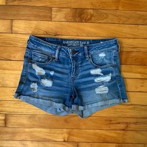 American Eagle super low shortie shorts